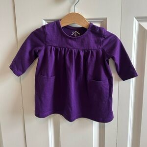 Primary Purple Long Sleeve Dress size 3-6 months